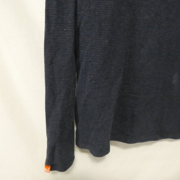 THE ORANGE LABEL TEE CO. - Super Dry | XXL | Blue Long Sleeve Striped Casual Top - Picture 7 of 15